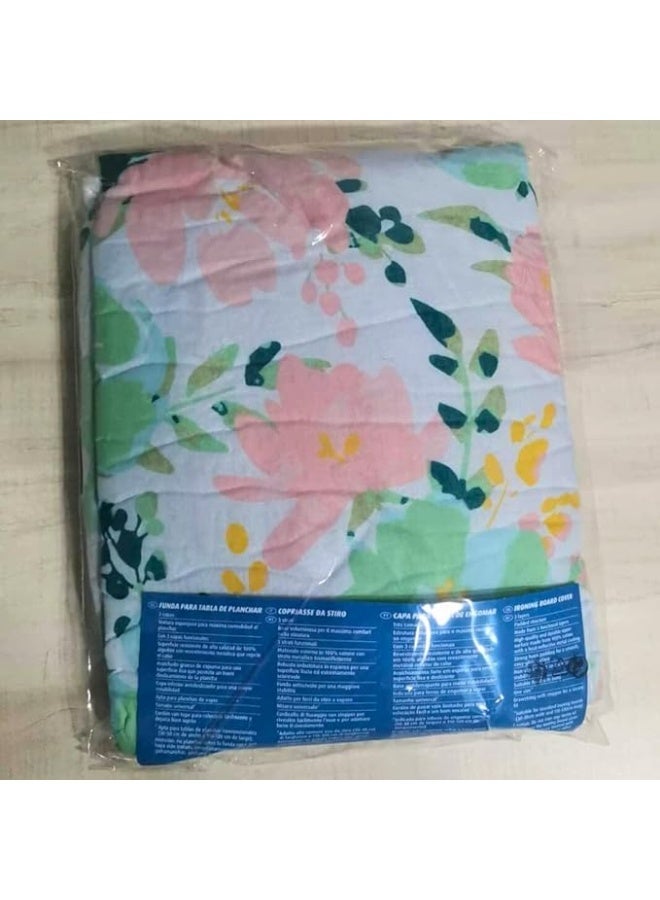 مفرش طاولة قابل للكي - مقاوم للحرارة - خامة عالية الجودة - سهل التركيب والتنظيف - المقاس 38 × 120 سم - نقشة زهور متعددة الألوان (كتان ثقيل) - Image 2